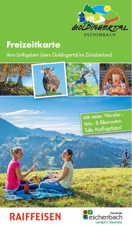 Freizeitkarte Linthgebiet, Goldingertal, Zürioberland